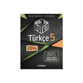 Tudem Yayınları - 5 Sınıf Türkçe 3 Boyut Föy