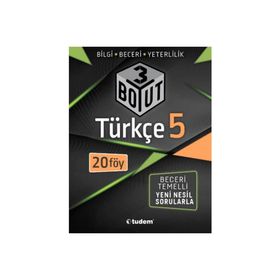 Tudem Yayınları - 5 Sınıf Türkçe 3 Boyut Föy