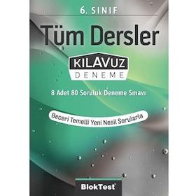 Tudem Yayınları 6. Sınıf Bloktest Tüm Dersler Kılavuz Deneme