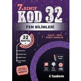 Tudem Yayınları 7. Sınıf Fen Bilimleri Kod 32 Soru Bankası