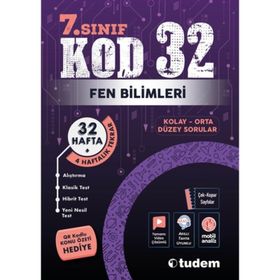 Tudem Yayınları 7. Sınıf Fen Bilimleri Kod 32 Soru Bankası