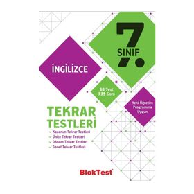 Tudem Yayınları 7. Sınıf İngilizce Tekrar Testleri