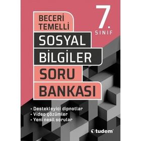 Tudem Yayınları 7. Sınıf Sosyal Bilgiler Beceri Temelli Soru Bankası