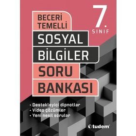 Tudem Yayınları 7. Sınıf Sosyal Bilgiler Beceri Temelli Soru Bankası