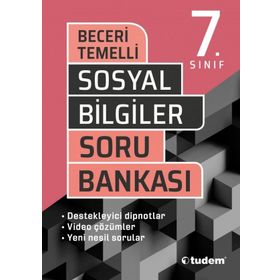 Tudem Yayınları 7. Sınıf Sosyal Bilgiler Beceri Temelli Soru Bankası