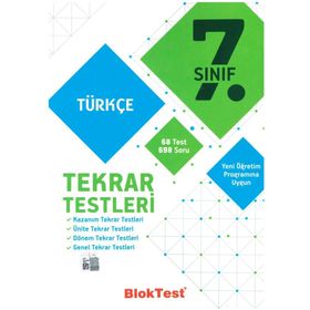 Tudem Yayınları 7.Sınıf Türkçe Tekrar Testleri