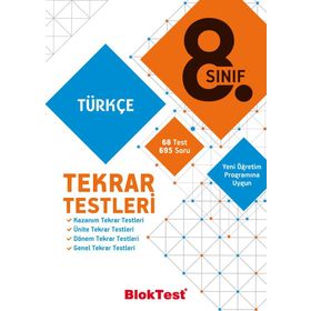 Tudem Yayınları 8. Sınıf Bloktest Türkçe Tekrar Testleri