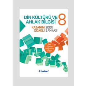 Tudem Yayınları 8.Sınıf Din Kültürü Ve Ahlak Bilgisi Kazanım Odaklı Soru Bankası