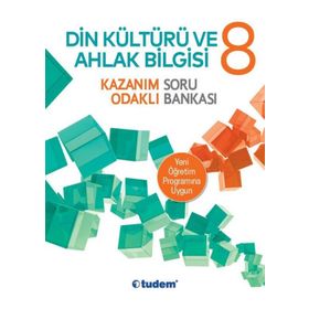 Tudem Yayınları 8.Sınıf Din Kültürü Ve Ahlak Bilgisi Kazanım Odaklı Soru Bankası