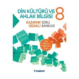 Tudem Yayınları 8.Sınıf Din Kültürü Ve Ahlak Bilgisi Kazanım Odaklı Soru Bankası