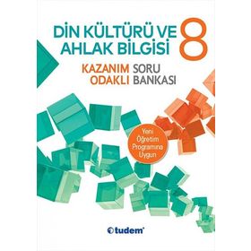Tudem Yayınları 8.Sınıf Din Kültürü Ve Ahlak Bilgisi Kazanım Odaklı Soru Bankası