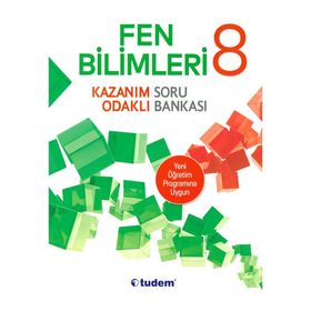Tudem Yayınları 8. Sınıf Fen Bilimleri Tekrar Testleri Soru Bankası