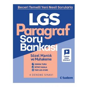 Tudem Yayınları 8.Sınıf LGS Paragraf Soru Bankası