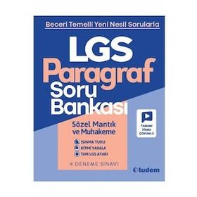 Tudem Yayınları 8.Sınıf LGS Paragraf Soru Bankası