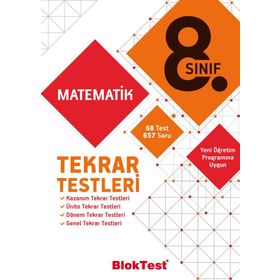 Tudem Yayınları 8. Sınıf Matematik Tekrar Testleri Soru Bankası