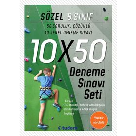 Tudem Yayınları 8. Sınıf Sözel 10×50 Deneme Sınavı Seti