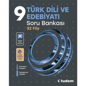 Tudem Yayınları 9. Sınıf Türk Dili ve Edebiyatı 32 Föy Soru Bankası