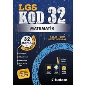 Tudem Yayınları - KOD 32 LGS Matematik 32 Hafta 4 Haftalık Tekrar