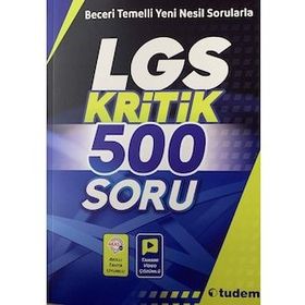 Tudem Yayınları LGS Kritik 500 Soru