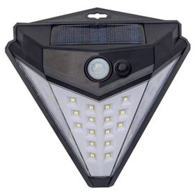 Tudor Solar Sensörlü Güneş Enerjili Üçgen 38 Led Duvar Lambası Aplik