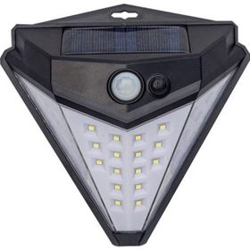 Tudor Solar Sensörlü Güneş Enerjili Üçgen 38 Led Duvar Lambası Aplik