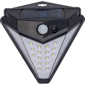 Tudor Solar Sensörlü Güneş Enerjili Üçgen 38 Led Duvar Lambası Aplik