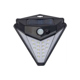 Tudor Solar Sensörlü Güneş Enerjili Üçgen 38 Led Duvar Lambası Aplik