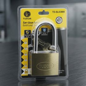 Tudor TD-SL63MM 63 mm Sarı Uzun Kancalı Asma Kilit