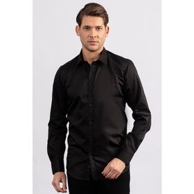 Tudors 1121441279 Modern Slim Fit Koton Saten Premium Seri Erkek Gömlek
