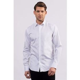 Tudors 1121441279 Modern Slim Fit Koton Saten Premium Seri Erkek Gömlek
