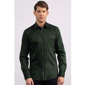 Tudors 1121441279 Modern Slim Fit Koton Saten Premium Seri Erkek Gömlek