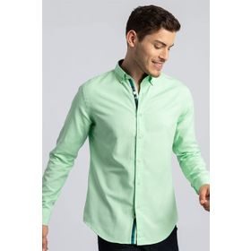 Tudors 1501150185 Slim Fit Dar Kesim Uzun Kol Poplin Oxford Erkek Gömlek