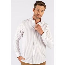 Tudors 1502327226 Klasik Fit Rahat Kesim Çizgili Erkek Gömlek