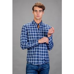 Tudors 1506332970 Slim Fit Dar Kesim Kareli Erkek Gömlek
