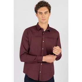Tudors 1691466879 Slim Fit Uzun Kol Metal Düğme Denim Erkek Gömlek