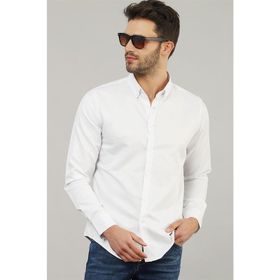 Tudors 19310 Slim Fit Dar Kesim Oxford Spor Erkek Gömlek