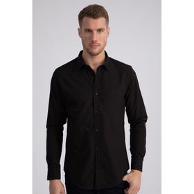 Tudors 23404 Slim Fit Dar Kesim Tery Cotton Erkek Gömlek