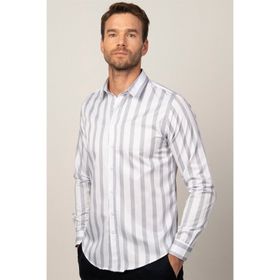 Tudors 26559 Slım Fit Baskılı Çizgili Desenli Erkek Gömlek