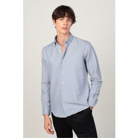 Tudors DR220085-810 Slim Fit Düğmeli Yaka Pamuklu Kolay Ütü Düz Erkek Gömlek