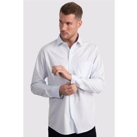 Tudors Klasik Fit Rahat Kesim Cotton Efekt Poplin Erkek Gömlek