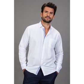 Tudors Klasik Fit Rahat Kesim Oxford Erkek Gömlek