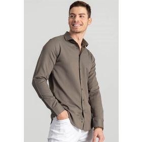 Tudors Modern Slim Fit Dar Kesim Armürlü Beyaz Erkek Gömlek