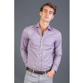 Tudors Modern Slim Fit Dar Kesim Armürlü Beyaz Erkek Gömlek