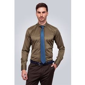 Tudors Modern Slim Fit Düz Erkek Gömlek