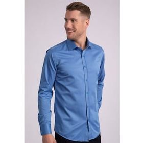 Tudors Modern Slim Fit Düz Saten Erkek Gömlek