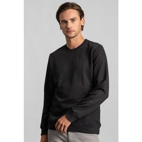 Tudors Siyah Bisiklet Yaka Basıc Unisex Sweatshirt