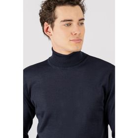 Tudors Slim Fit Bordo Tam Boğazlı Yaka Düz Yün Erkek Kazak