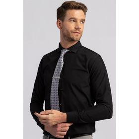Tudors Slim Fit Dar Kesim Düz Erkek Gömlek