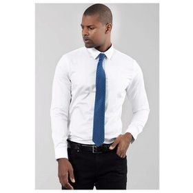 Tudors Slim Fit Dar Kesim Düz Saten Erkek Gömlek
