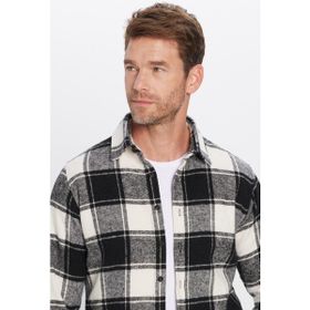 Tudors Slim Fit Dar Kesim Kareli Kışlık Oduncu Erkek Gömlek